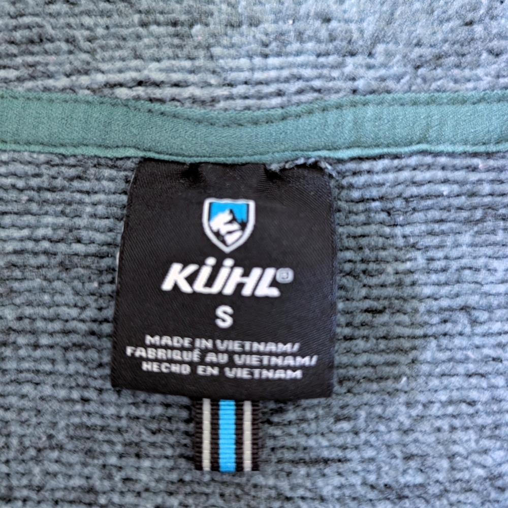 Kuhl Women's Small Hooded Zip Jacket In Blue-Green Color - Picture 2 of 3
